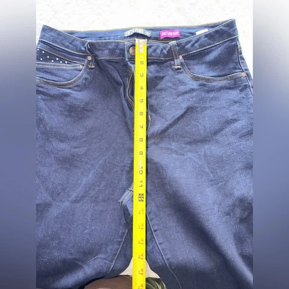 Stretch Straight Leg Blue Jeans - Picture 3 of 9